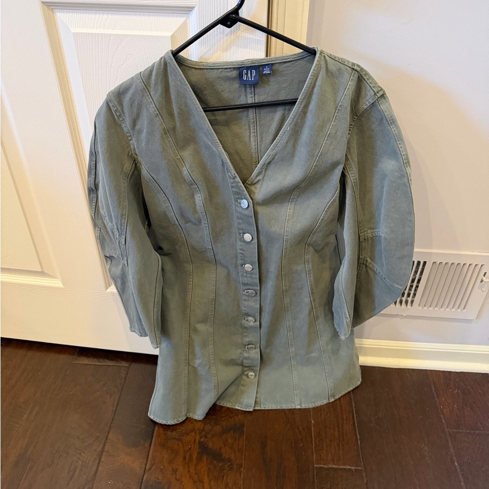 GAP Women's Button-Down Denim Shirt Dress